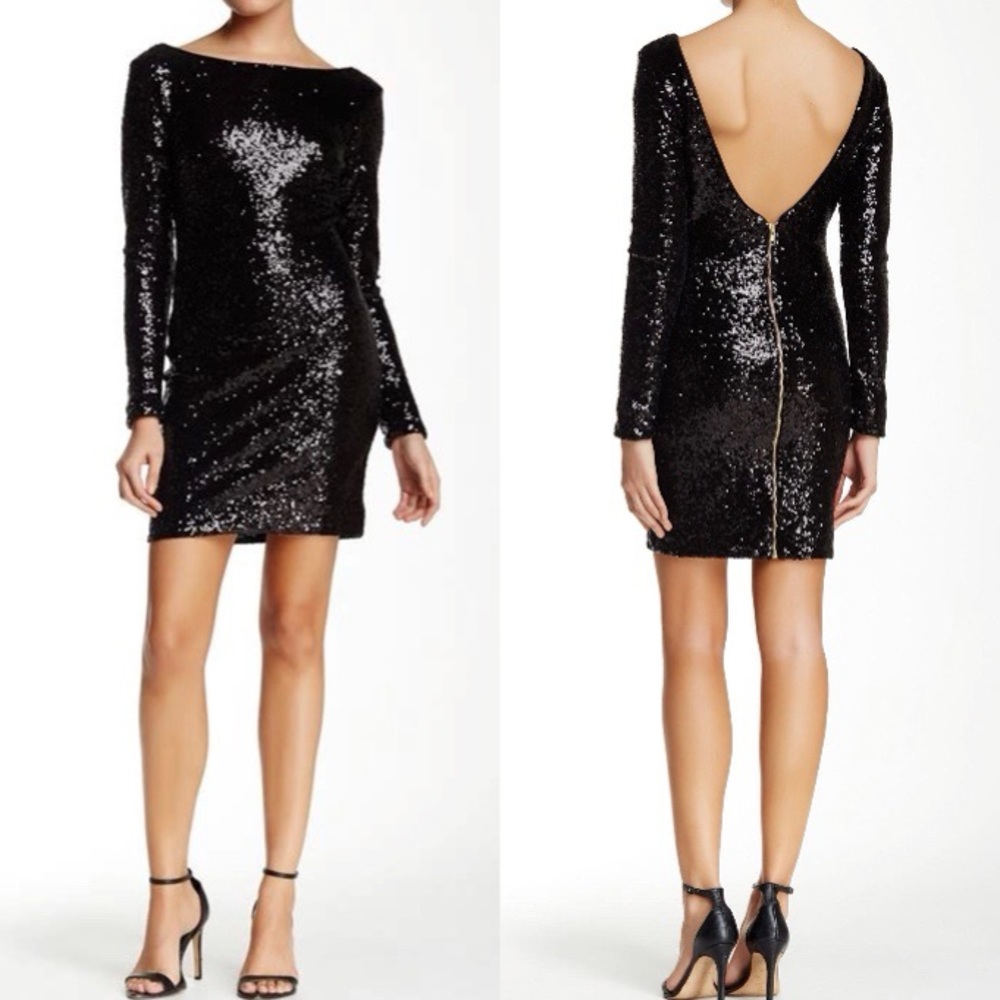 Long sleeved sequin dress NWOT